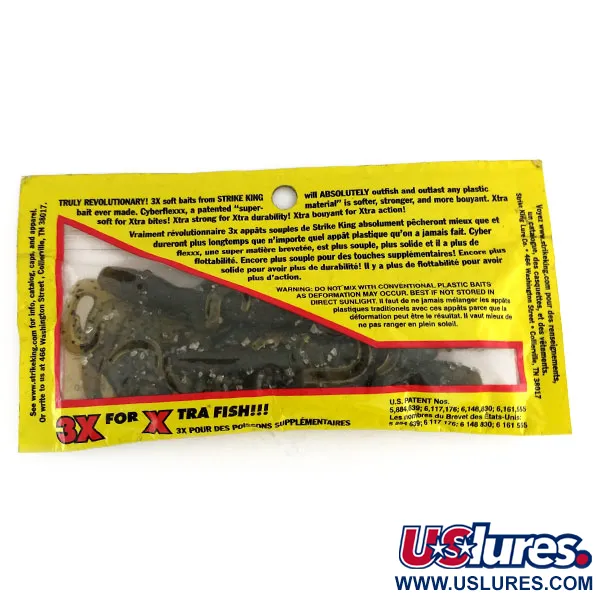 Strike King Lizard leurre souple, Green Pumpkin Seed, 15cm, #9653