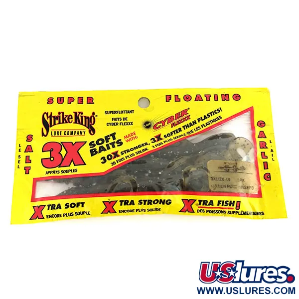 Strike King Lizard leurre souple, Green Pumpkin Seed, 15cm, #9653