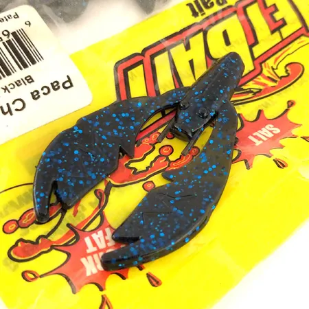 NetBait Kickin B Chunk Leurre Souple, Black Blue, 7,5cm, Trailer, #9654