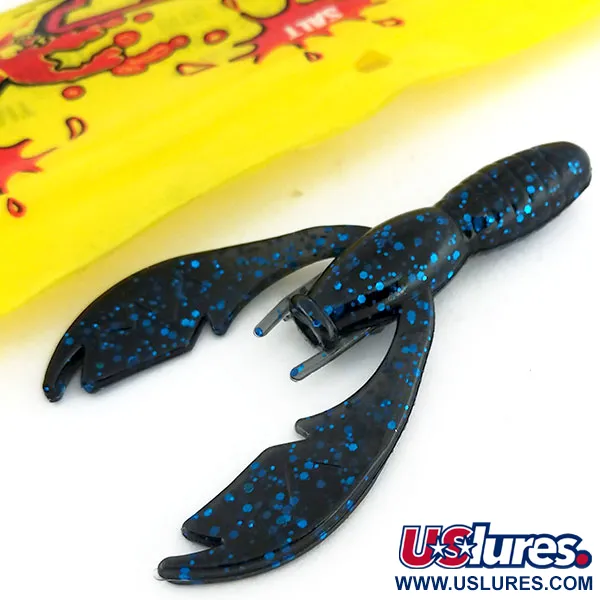 NetBait Tiny Paca Craw écrevisse, Black Blue Flake, 7.5cm, #9655