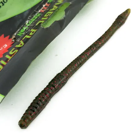 Black Magick Plastics Finesse Worm Souple, Watermelon, 13cm, #9657