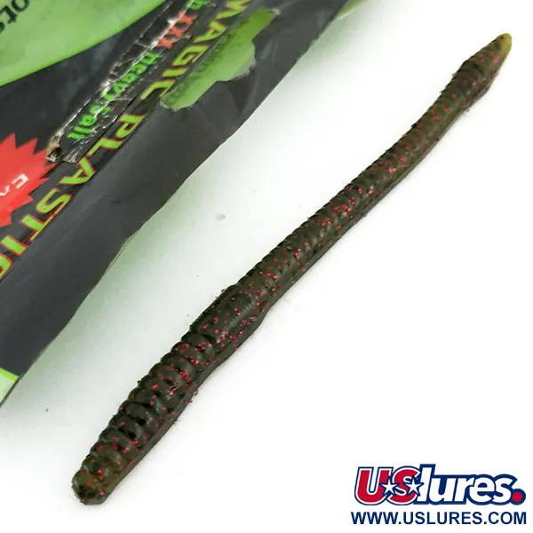 Black Magick Plastics Finesse Worm Souple, Watermelon, 13cm, #9657