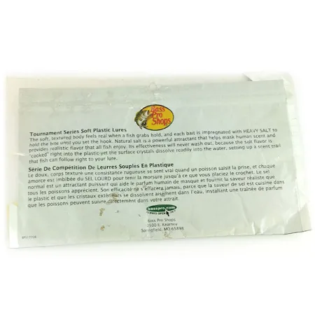 Bass Pro Shops Tournament Series Flicker Leurre Souple, Blanc, #9659