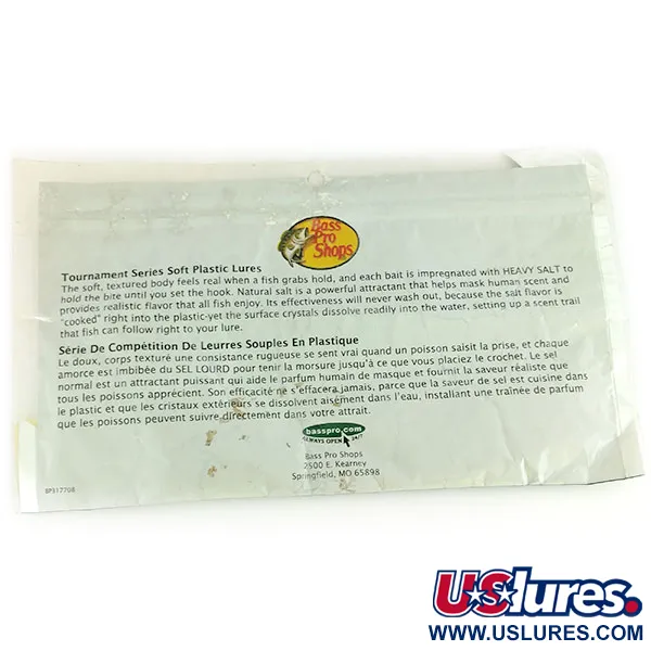 Bass Pro Shops Tournament Series Flicker Leurre Souple, Blanc, #9659