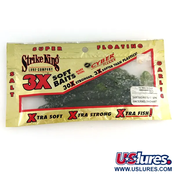 Strike King Ribbon Tail Worm leurre souple 5pcs