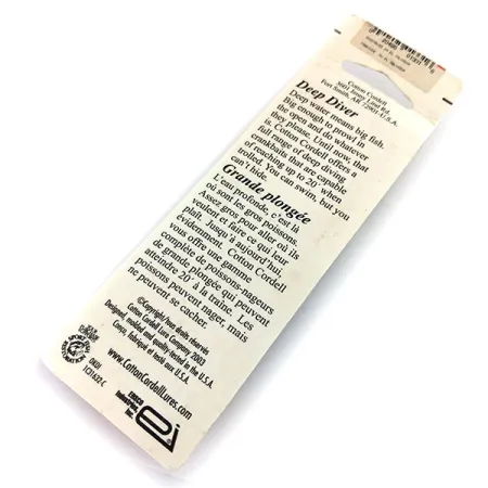 Cotton Cordell Deep Diver Poisson Nageur, Tiger, 7g, Plongeant, #9672