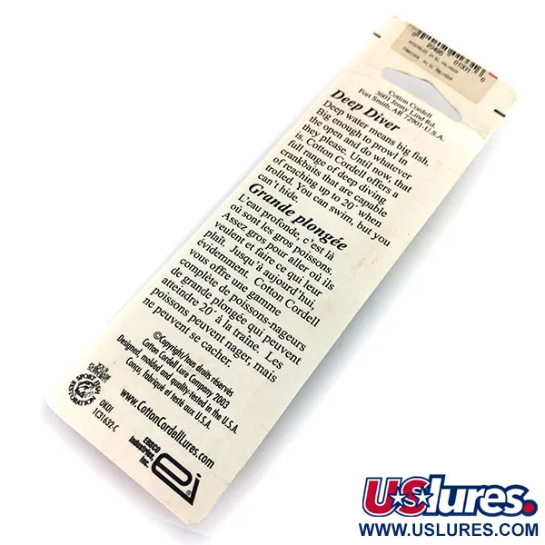 Cotton Cordell Deep Diver Poisson Nageur, Tiger, 7g, Plongeant, #9672