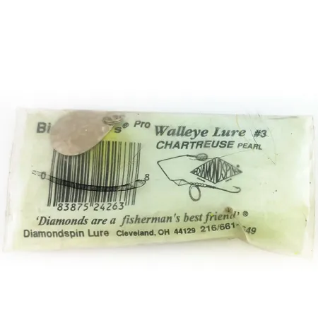 Big Chuck's Walley Lure Spinnerbait, Chartreuse, 17g, Lame Willow, #9697