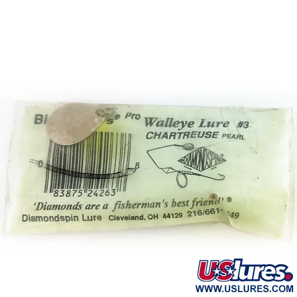 Big Chuck's Walley Lure Spinnerbait, Chartreuse, 17g, Lame Willow, #9697