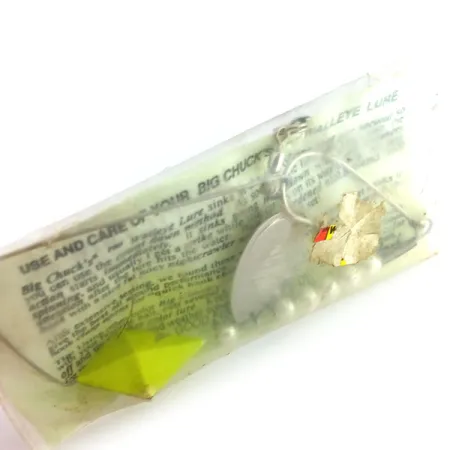 Big Chuck's Walley Lure Spinnerbait, Chartreuse, 17g, Lame Willow, #9697