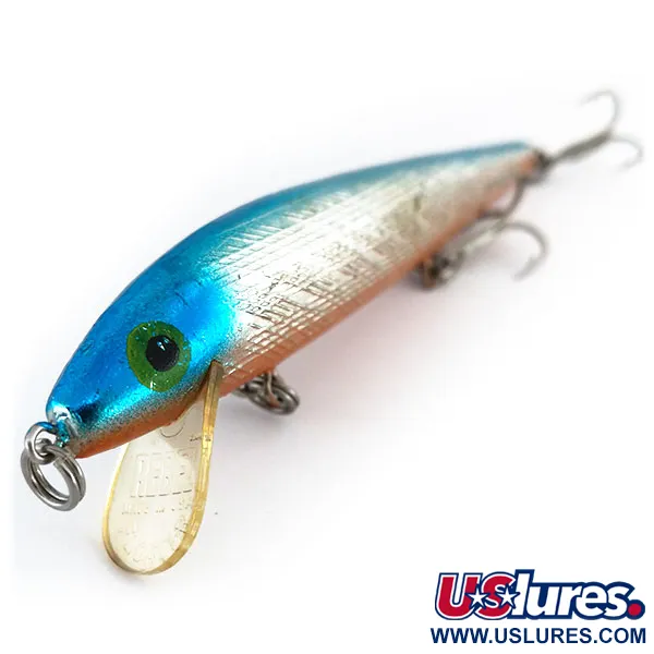 Rebel Floating Minnow F12 Poisson Nageur, Bleu Métallisé, 9g, #9712