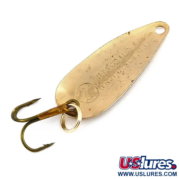 Atlantic Lures Sparkling Gem-Spoon Cuillère, Laiton, 5,5g, martelée, #9715