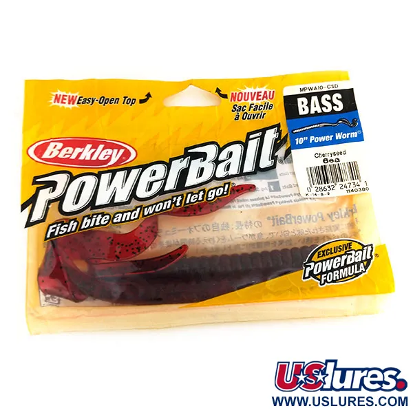 Berkley Powerbait Power Worm leurre souple, Cherryseed, 25cm, #9735