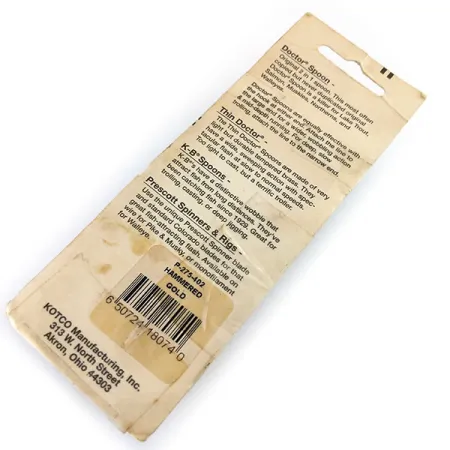 Prescott Spinner Little Doctor 275 Cuillère, Or/Rouge, 21g, #9748