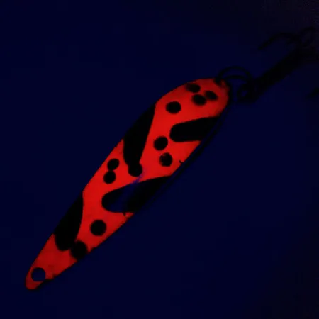 Acme Fiord Spoon Cuillère, Nickel/Orange/Noir, 11g, Luminescente, #9798