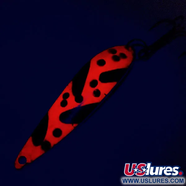 Acme Fiord Spoon Cuillère, Nickel/Orange/Noir, 11g, Luminescente, #9798