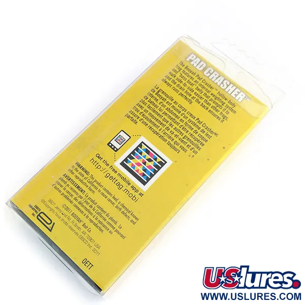 Booyah Pad Crasher Grenouille, Vert/Jaune, 14g, Hameçon Anti-herbe, #9810