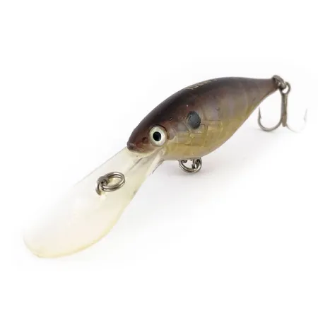 YO-ZURI Crankin Shad Crankbait, Or-Brun, 11g, Grand Plongeur, #9811