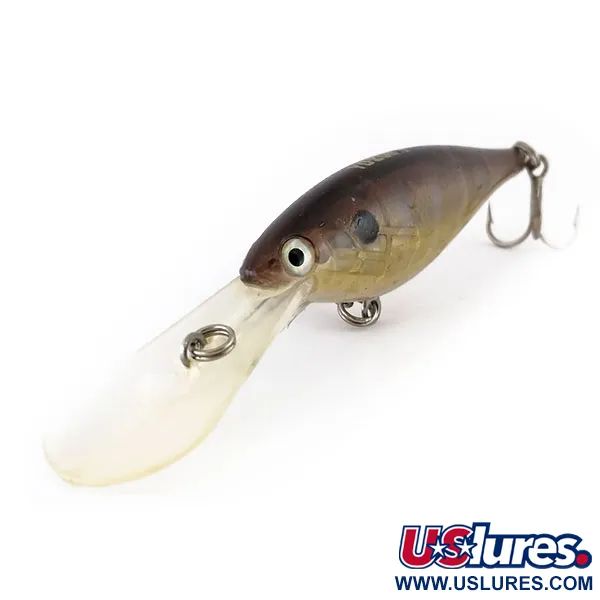YO-ZURI Crankin Shad Crankbait, Or-Brun, 11g, Grand Plongeur, #9811