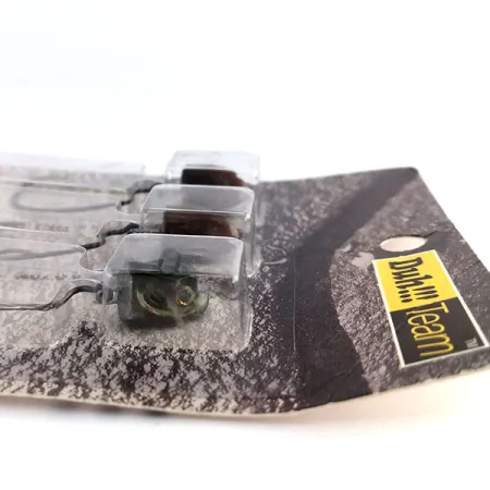 DUH!!! Head jig heads Kit, Olive / Rouge, 11g, Hameçon Offset, #9818