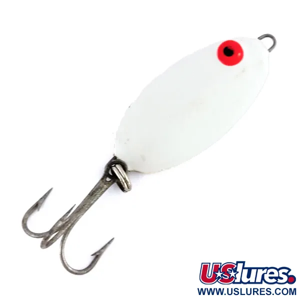 Bomber Slab Spoon Cuillère, Blanc / Rouge, 21g, Jigging, #9830