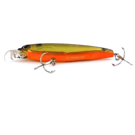Yo-zuri 3D Minnow Suspender, Doré-Orange, 7g, Effet Prisme, #9842