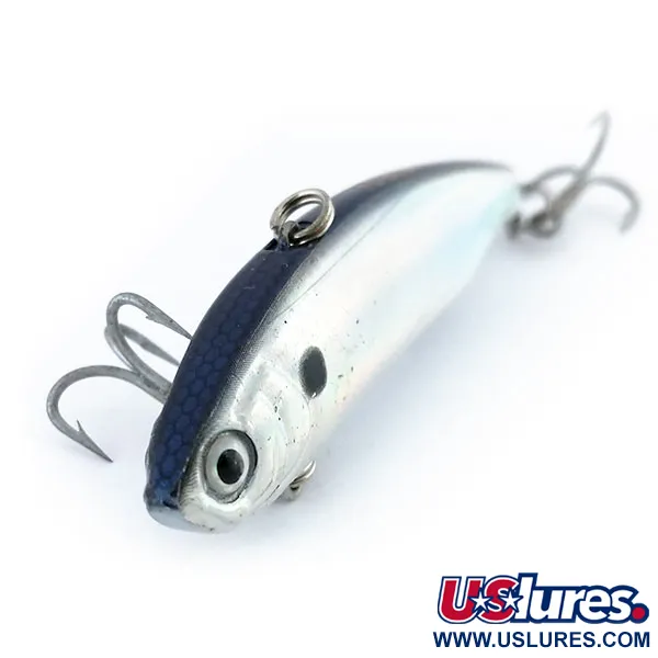 YO-ZURI Crystal VIBE Leurre Vibration, Argent/Bleu, 12g, Lipless, #9843