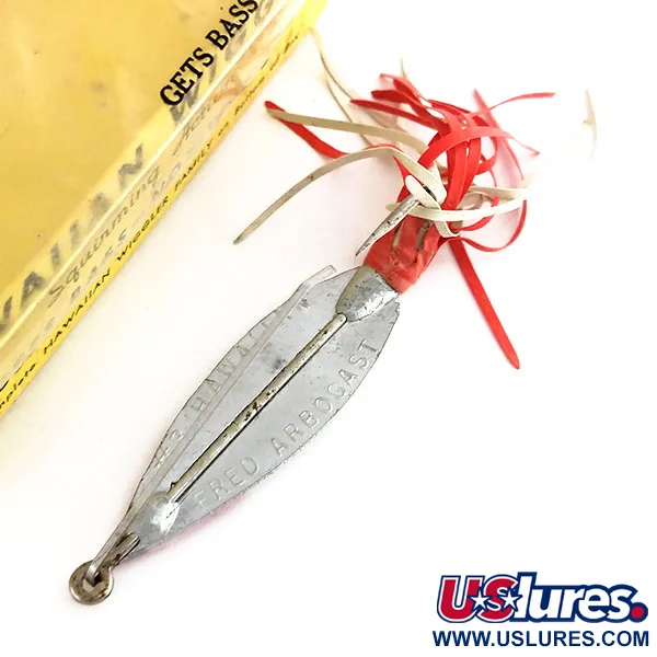 Fred Arbogast 3 Hawaiian Cuillère, Rouge-Blanc, 16g, Anti-herbe, #9846