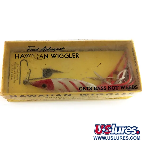 Fred Arbogast 3 Hawaiian Cuillère, Rouge-Blanc, 16g, Anti-herbe, #9846