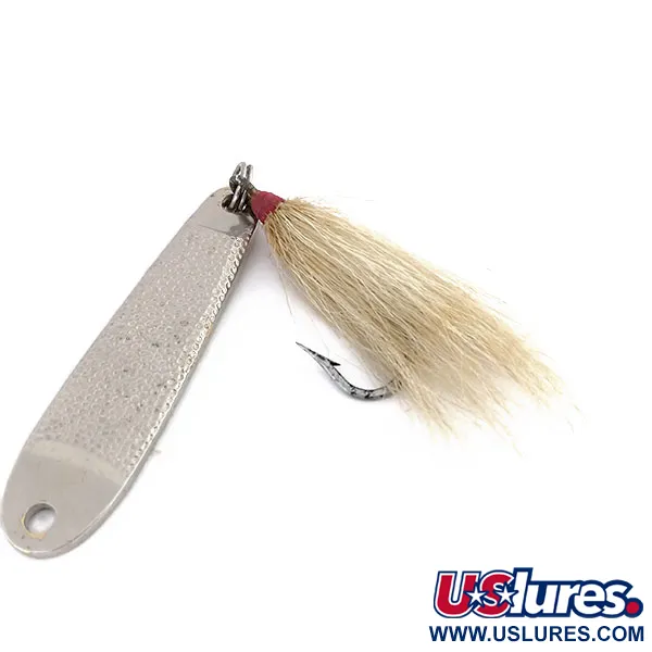 Acme Trophy Cuillère, Nickel Martelé, 60g, Hameçon Emplumé, #9863