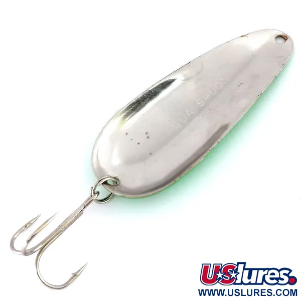 Nebco Aqua Spoon Cuillère, Vert/Noir/Nickel, 14g, UV-réactif, #9890