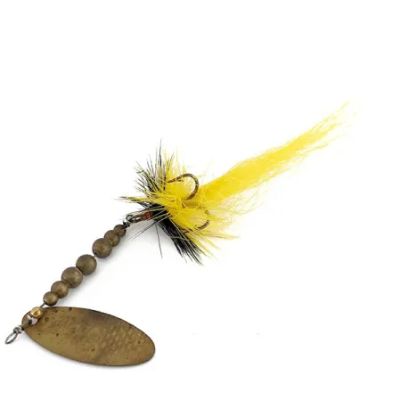 Renosky Lures Swiss Swing 5 Cuillère, Laiton, 7g, Plumes, #9893