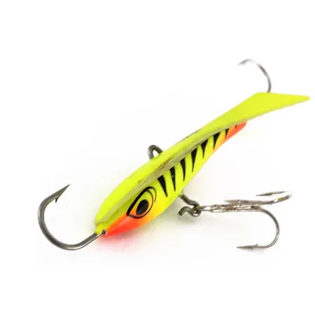 Rapala Snap Rap 8 Jig Vertical, Jaune/Noir/Rouge, 21g, Aile Queue, #9905