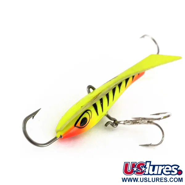 Rapala Snap Rap 8 Jig Vertical, Jaune/Noir/Rouge, 21g, Aile Queue, #9905