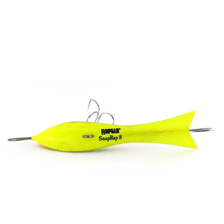 Rapala Snap Rap 8 Jig Vertical, Jaune/Noir/Rouge, 21g, Aile Queue, #9905
