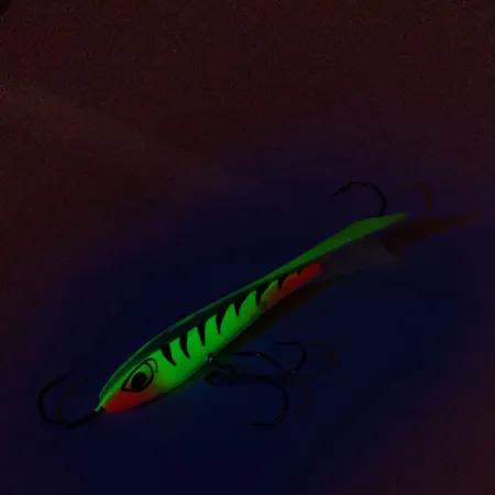 Rapala Snap Rap 8 Jig Vertical, Jaune/Noir/Rouge, 21g, Aile Queue, #9905