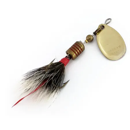 Mepps Aglia 1 dressed (squirrel tail) 1970s Cuiller, Or, 3.5g, #9912