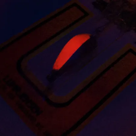 Luhr Jensen Lil' Kroc (Krocodile Stubby) Cuillère, Nickel/Rouge, 4.5g, #9914