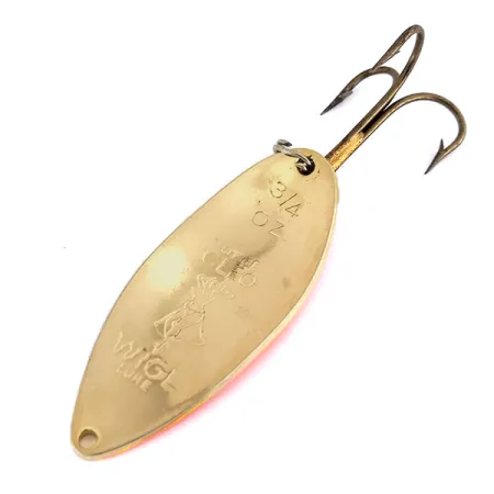 Little Cleo (Hula Girl) Cuillère, Gold / Orange, 21g, Vintage, #9939