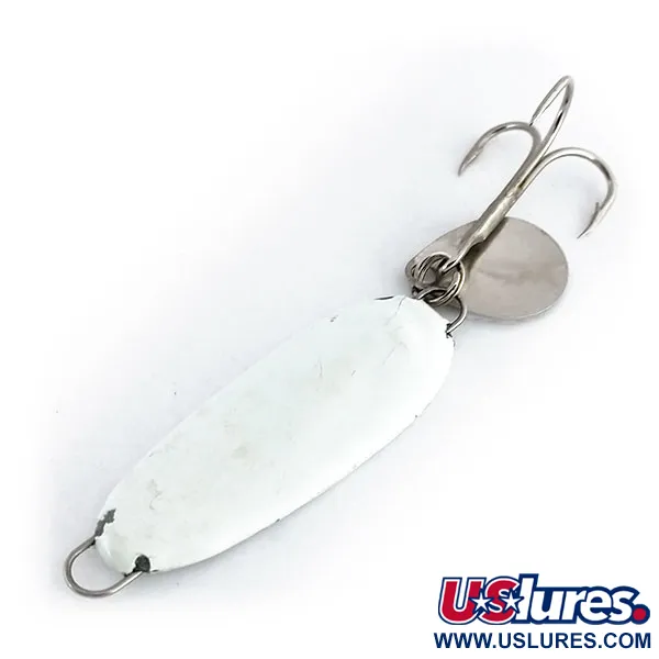 Bomber Slab Spoon Cuillère, Blanc, 28g, Insert réfléchissant, #9944