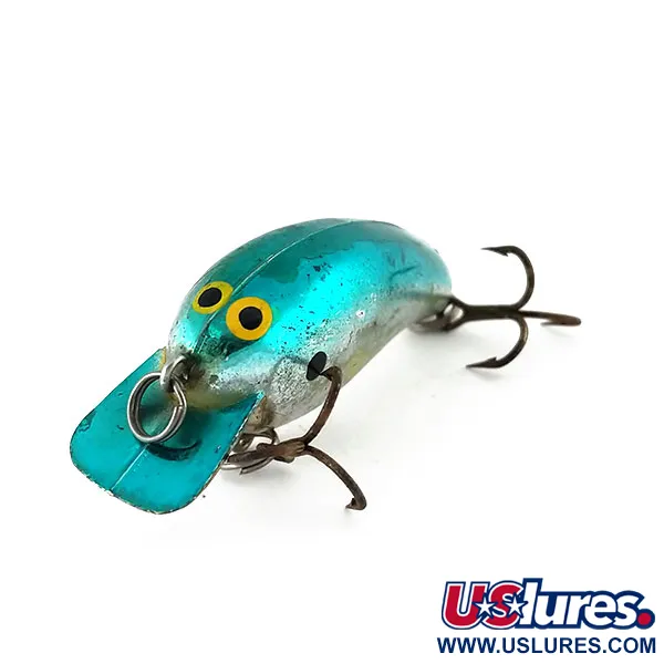 Norman Tiny N Crankbait, Argent-Teal, 4g, Billes internes, #9987
