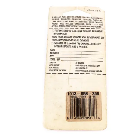 Luhr Jensen Lil' Kroc (Krocodile Stubby) Cuillère, Rouge/Nickel, 14g, #9996