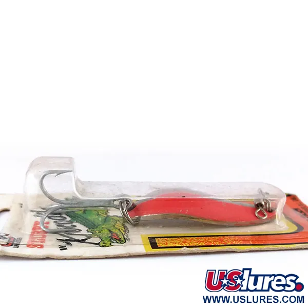 Luhr Jensen Lil' Kroc (Krocodile Stubby) Cuillère, Rouge/Nickel, 14g, #9996