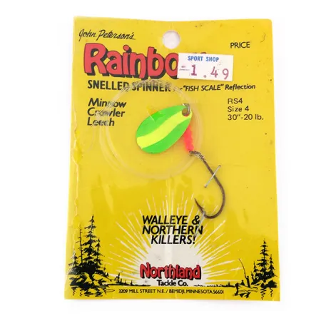 Northland tackle Rainbow Snelled Spinner